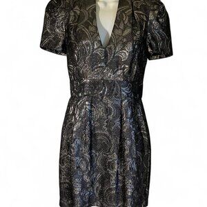 French Connection Metallic Dress Size 2